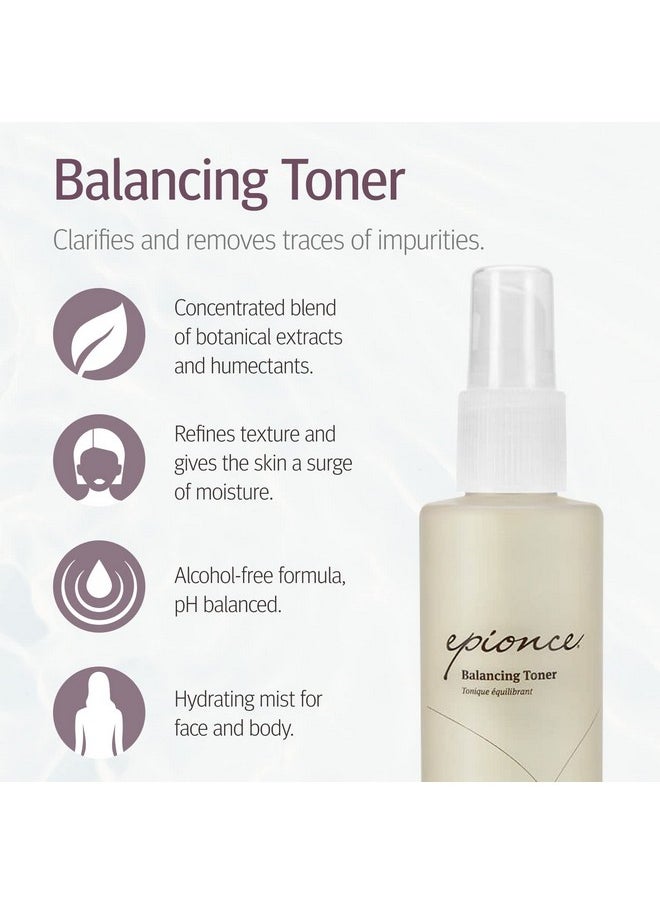 Epionce Balancing Toner - Facial Toner, Dirt & Makeup Remover Toner for Face, Gentle Face Cleanser, Hydrating Toner, Body & Face Mist, Facial Spray