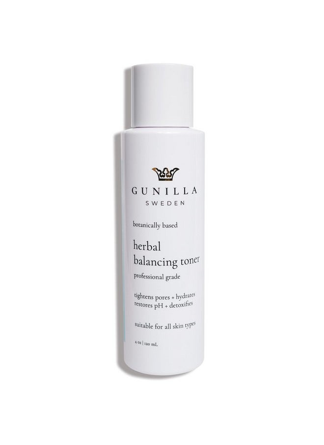 Gunilla Toner Herbal Skin PH Balancing, Anti-Aging, Vegan, Soothing, Plant-Based, Antioxidant-Rich, Hydrating, Helps Soften Skin, Cleans Impurities & Tighten Pores, Natural, Made in USA - 4 oz