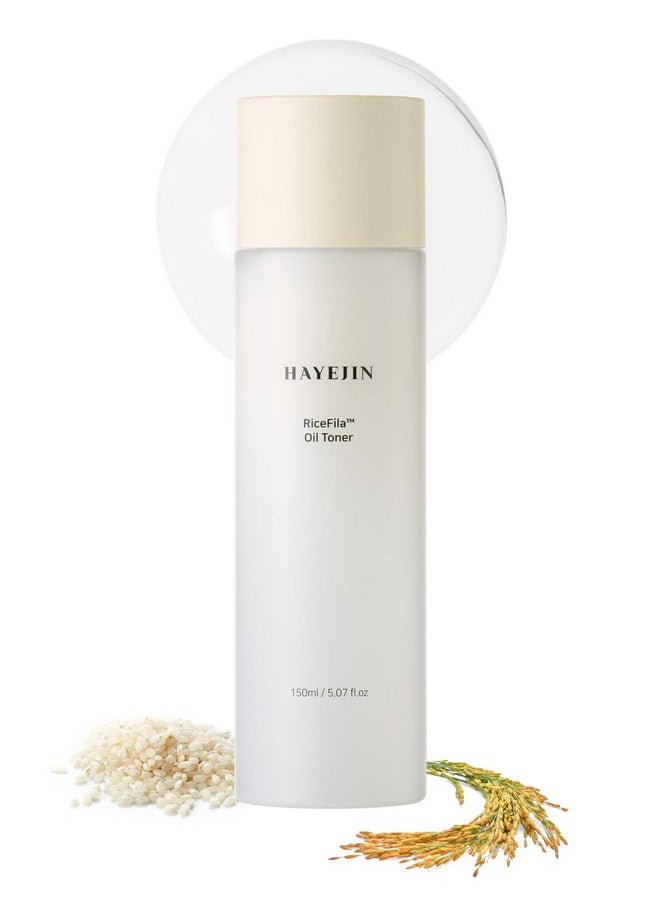 HAYEJIN RiceFila Face Oil Rice Toner Korean Skin Care Products | Hydrating Facial Toner for Sensitive Skin | Facial Oil Skin Rice Toner for Face Korean | Rice Moisturizer Face Toner (5.07 Fl. Oz)