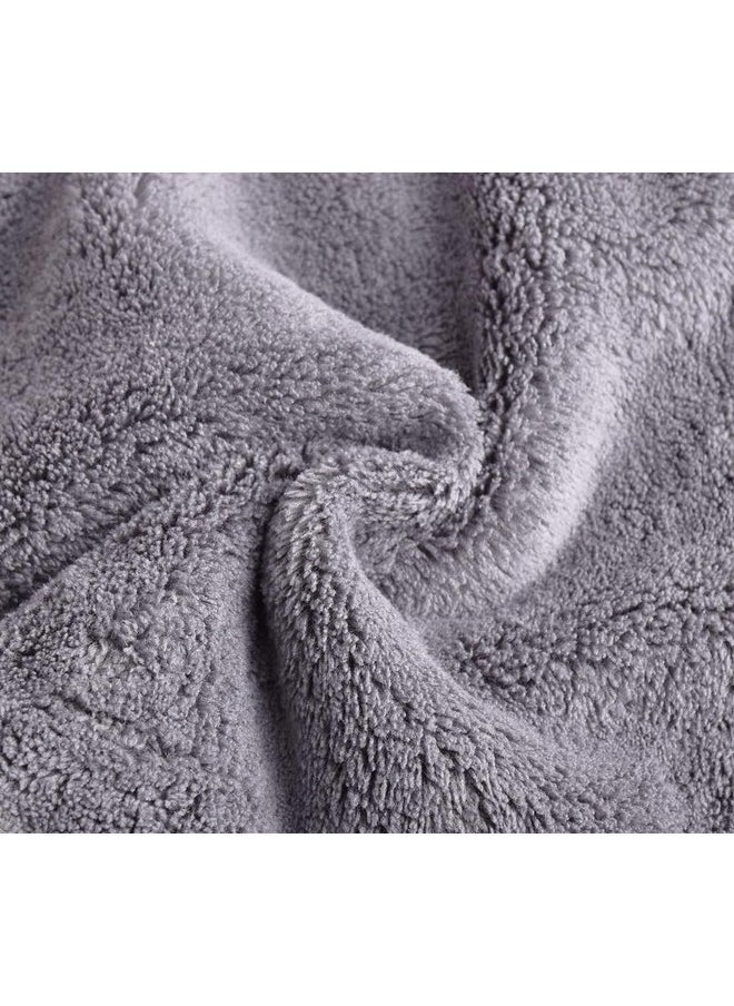 BloomSesame Makeup Remover Cloths for Face, Eye, Lips - Reusable Makeup Remover Pads Soft Microfiber Facial Cleansing Cloths 5 x 5inch 12 Pack (Gray)