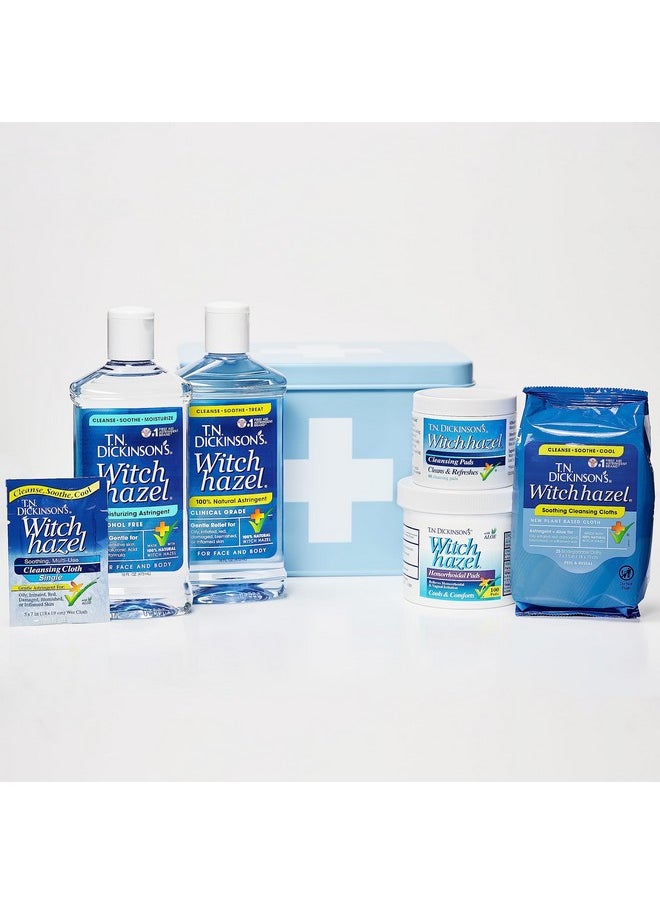 T.N. Dickinson's Witch Hazel New Soothing MultiUse Cleansing Cloth, Clear, 25 Count