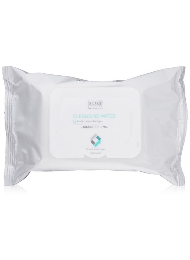 Obagi Medical On the Go Cleansing and Makeup Removing Wipes, 25 count