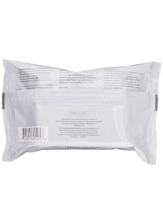 Obagi Medical On the Go Cleansing and Makeup Removing Wipes, 25 count