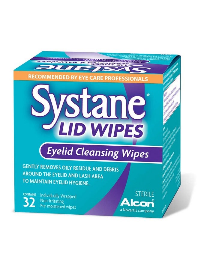Systane Lid Wipes - Eyelid Cleansing Wipes - Sterile, Count of 32