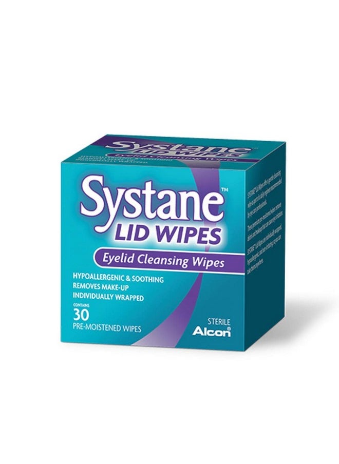 Systane Lid Wipes Eyelid Cleansing Wipes, 30 Count (Pack of 3)