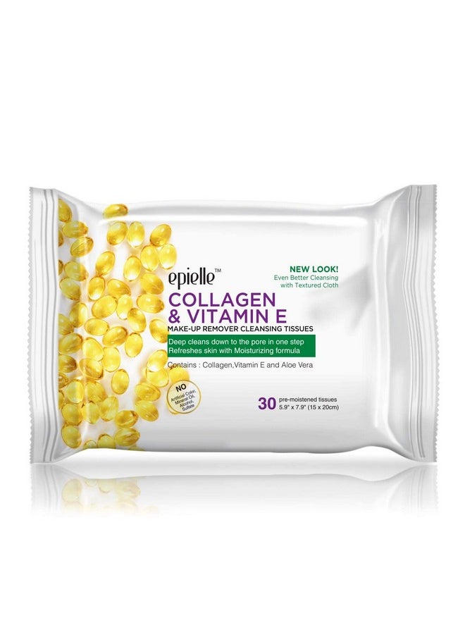 Epielle Gentle Skin Cleansing Wipes, 30 Count, Alcohol-Free, Hypoallergenic, Natural Extracts, Oily Skin