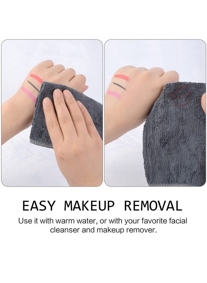 SINLAND Microfiber Facial Cloths Fast Drying Washcloth 12inch x 12inch Grey 6 pack …