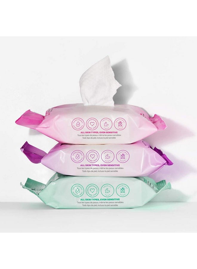 Almay Makeup Remover Cleansing Towelettes, Biodegradable Micellar Water Wipes for Sensitive Skin, Hypoallergenic, Cruelty Free, Fragrance Free, 25 Count