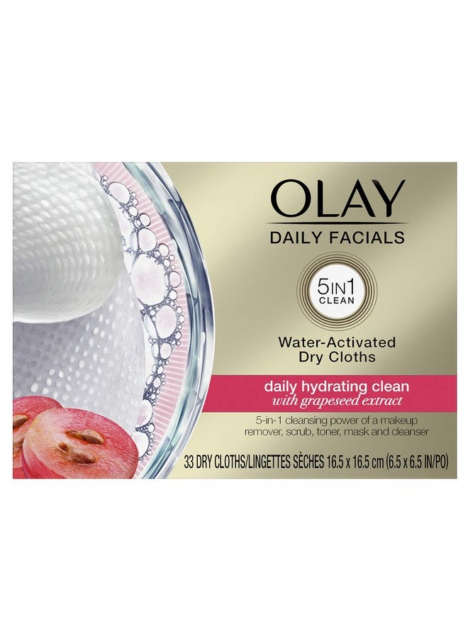 Olay 4-In-1 Daily Facial Cloths, Normal Skin 33 Count, Packaging May Vary