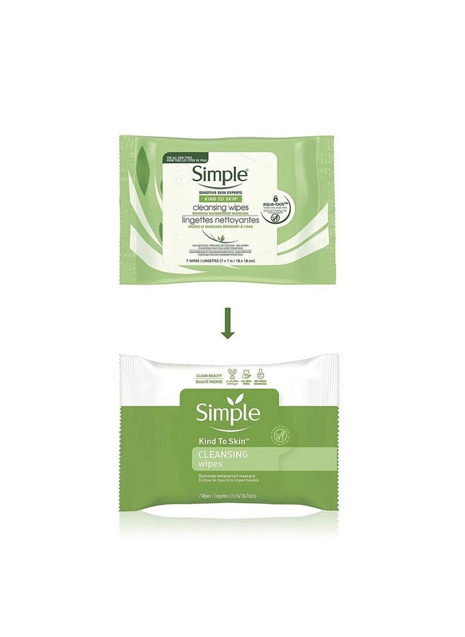 Simple Facial Wipes Micellar, 25 Count (Pack of 6)