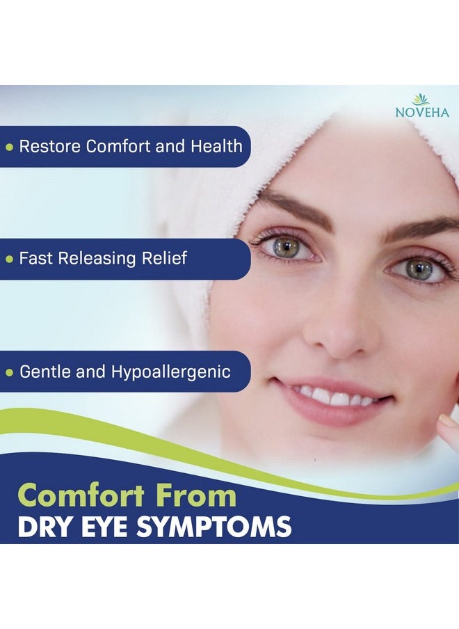 NOVEHA Daily Hygienic Eyelid & Lash Wipes | For Blepharitis & Itchy Eyes, Demodex | Box Of 60 Individually Wrapped Eyelash Wipes, Natural Makeup Remover & Daily Cleanser