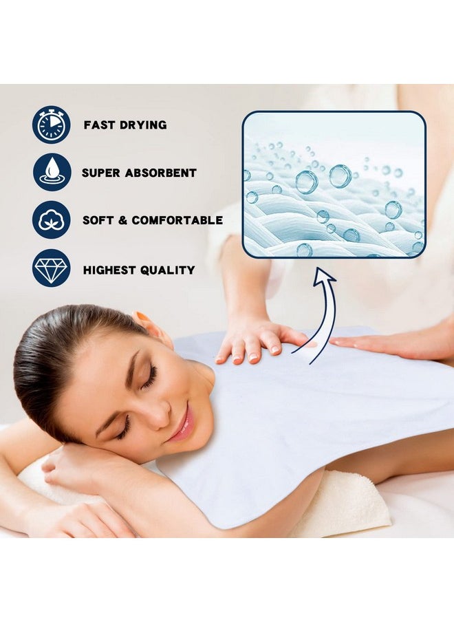 SINLAND Microfiber Esthetician Towels for Facials Mask Removing Face Wrap Soft Facial Cloth with Split Design Spa Towels for Facial Steam Massage and Cleansing