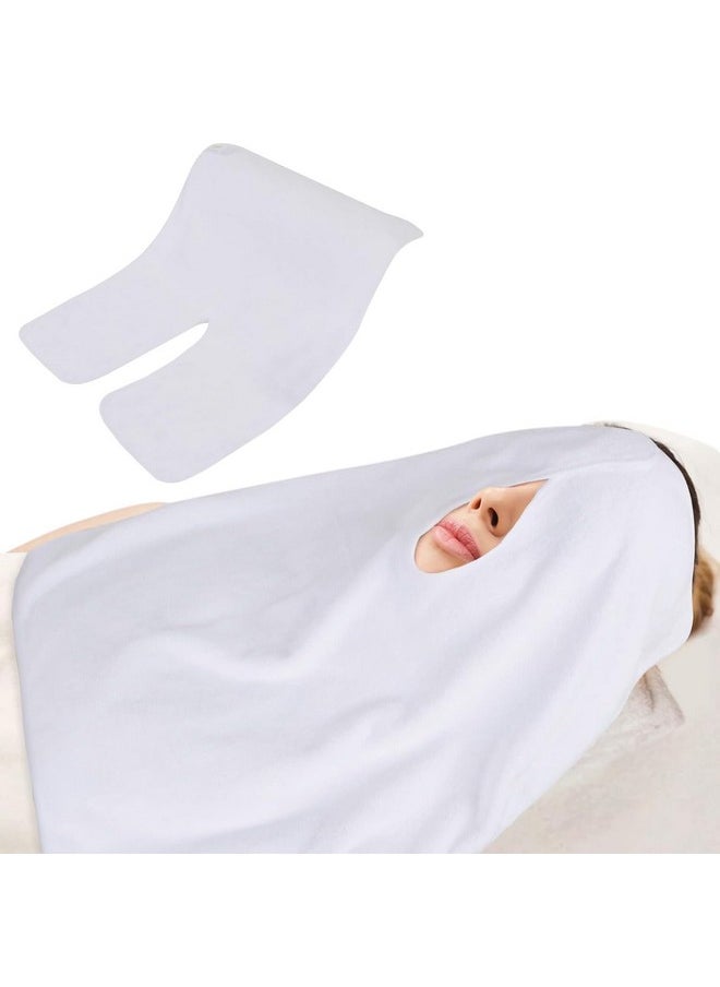 SINLAND Microfiber Esthetician Towels for Facials Mask Removing Face Wrap Soft Facial Cloth with Split Design Spa Towels for Facial Steam Massage and Cleansing