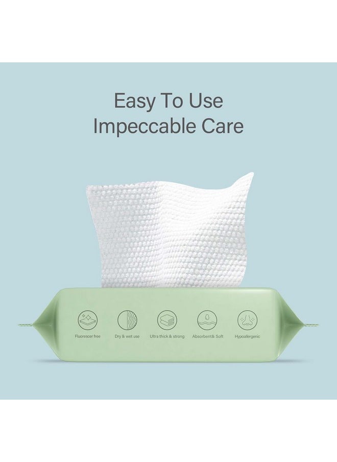 Unifree Towel l Disposable Dry Wipes l Facial Towels l 4 -pack Value Pack, 240 Count Towel,Absorbent,Reusable, Soft, Comfort Skincare