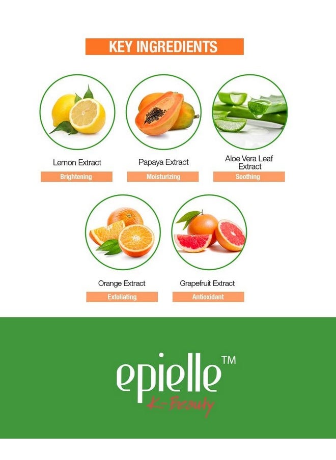Epielle New Makeup Remover Cleansing Wipes Tissue - Cucumber 30 Count 6 Pack | Gentle for all Skin Types | Daily Facial Cleansing Towelettes | Removes Dirt, Oil, Makeup (Vitamin C)