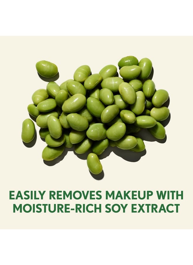 Aveeno Positively Radiant Oil-Free Makeup Removing Face Wipes to Help Even Skin Tone and Texture with Moisture-Rich Soy Extract, Gentle Facial Cleansing Wipes, Twin Pack, 2 x 25 ct.