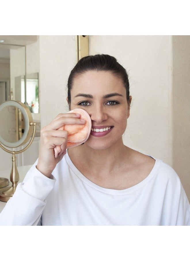 Eurow Makeup Removal Cleaning Cloth, Washable and Reusable, 5 by 5 Inches, Coral, Pack of 10