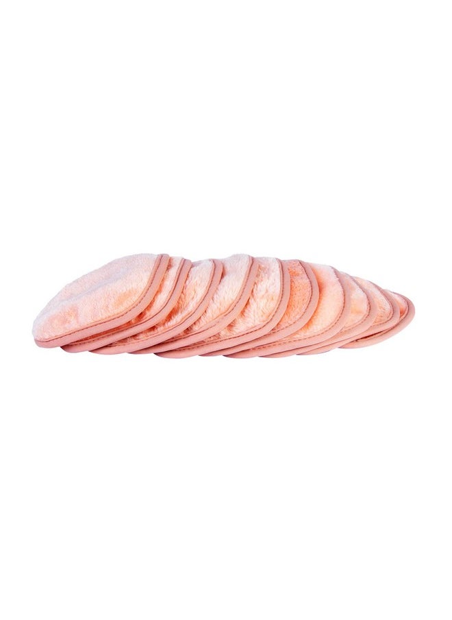 Eurow Makeup Removal Cleaning Cloth, Washable and Reusable, 5 by 5 Inches, Coral, Pack of 10