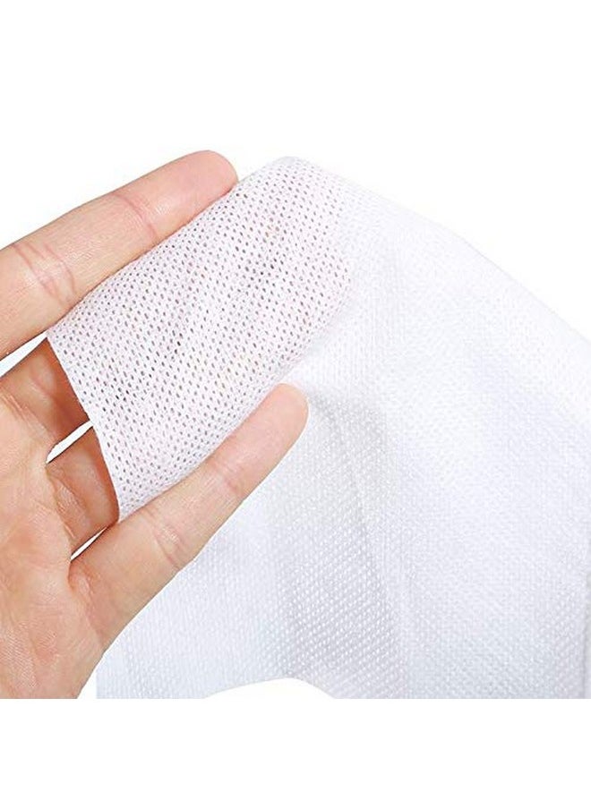 1 Roll Of Disposable Cleaning Face Towel Non-woven Fabric Disposable Wipers Washcloths Makeup Facial Soft Pads (White)