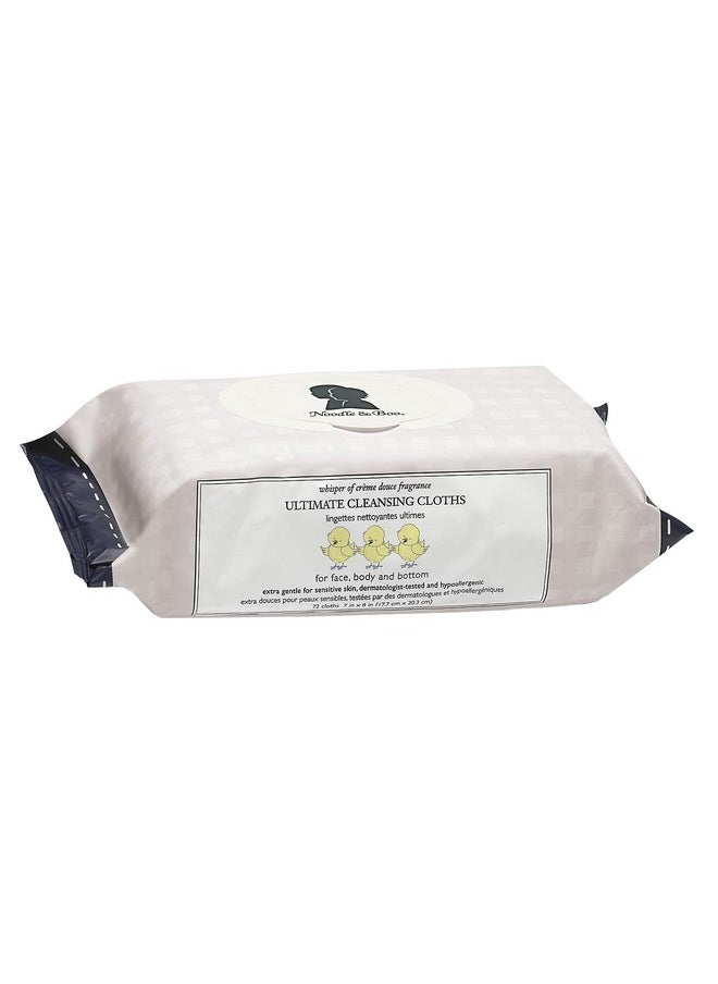 Noodle & Boo Ultimate Baby Body And Face Cleansing Cloths, Crème Douce 72 Count (Pack Of 1)