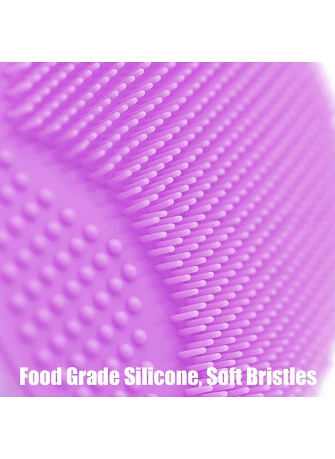 Face Scrubber, Facial Exfoliator, Face Scrub Brush, Soft Face Brush, Silicone Facial Cleansing Brush, Face Exfoliator Blackhead Acne Pore Cradle Cap Face Wash Brush for Deep Cleaning Skin 4 Pack