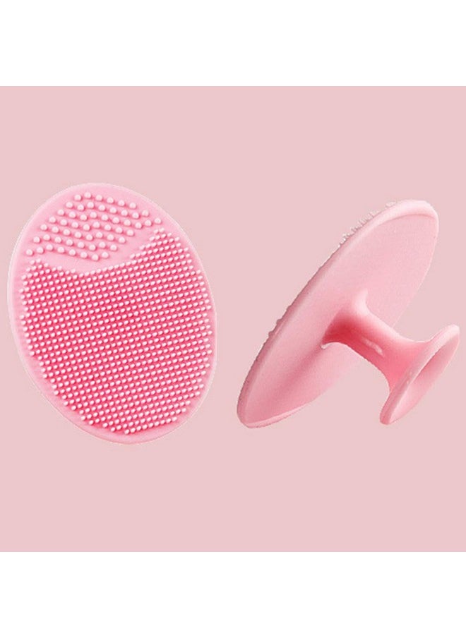 Face Scrubber, Facial Exfoliator, Face Scrub Brush, Soft Face Brush, Silicone Facial Cleansing Brush, Face Exfoliator Blackhead Acne Pore Cradle Cap Face Wash Brush for Deep Cleaning Skin 4 Pack