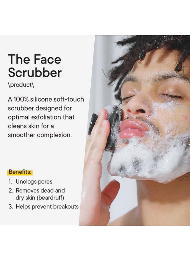 VWMYQ Face Scrubber, Silicone Face Scrubber for Men, Facial Cleansing Brush Silicone Face Wash Brush Manual Waterproof Cleansing Skin Care Face Brushes for Cleansing and Exfoliating