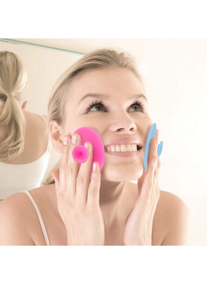 Face Scrubber,Soft Silicone Facial Cleansing Brush Pad Exfoliator Scrub Scrubby for Massage Pore Blackhead Removing Exfoliating-Unique Cool Fun Christmas Gift Present for Girl Sister Best Friend Women