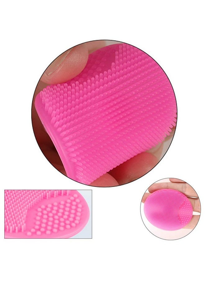 Face Scrubber,2 Pack Soft Silicone Scrubbies Facial Cleansing Pad Face Exfoliator Face Scrub Face Brush Silicone Scrubby for Massage Pore Cleansing Blackhead Removing Exfoliating,Cool Gift for Girl