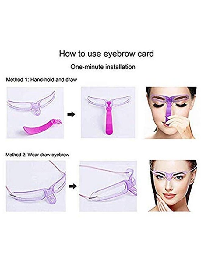 Eyebrow mold, 8 styles of eyebrow shape and eyebrow razor holder and 10 pieces of blade DIY beauty mold set shaping template, Shaping Templates,Eyebrow Stencils Reusable,DIY Makeup Tools