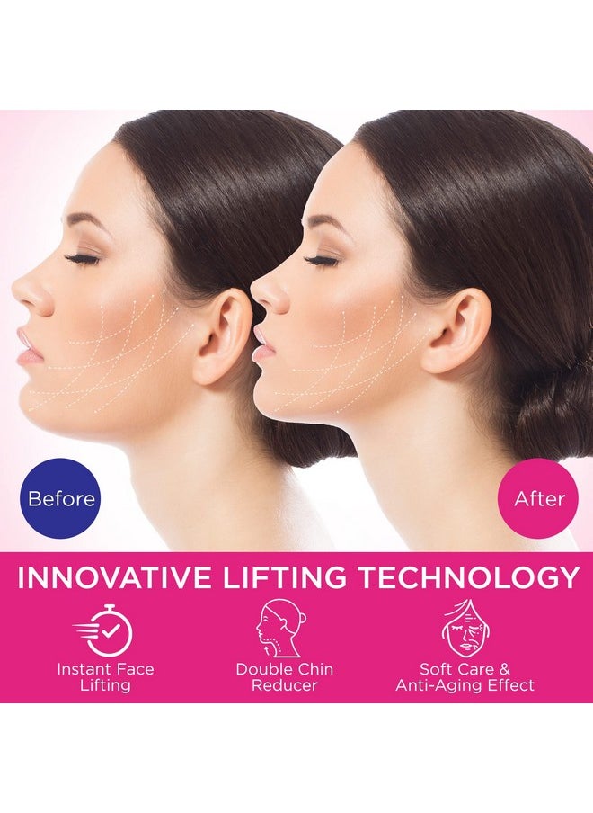 Reusable Double Chin Reducer- V Line Mask -Double Chin Remover-Facial Slimming Chin Strap-Chin Up Mask Face Lifting Belt V Shaped Slimming Face Mask