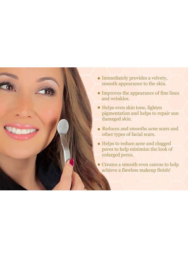 Bee Stunning DIAMONDBUFF Microderm Exfoliation Tool for at Home Glowing and Radiant Skin | Reduce Acne, Fine Lines, Wrinkles, & Provide a Velvety Smooth Complexion with Diamond Microdermabrasion