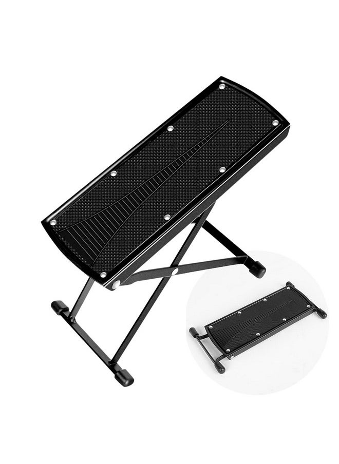 Lejesth Foldable Pedicure Foot Rest for Easy at Home Pedicures, 6-Position Height Adjustable Foot Pedal with Non-Slip Rubber, Pedicure Foot Stand for Home Foot Spa Bath