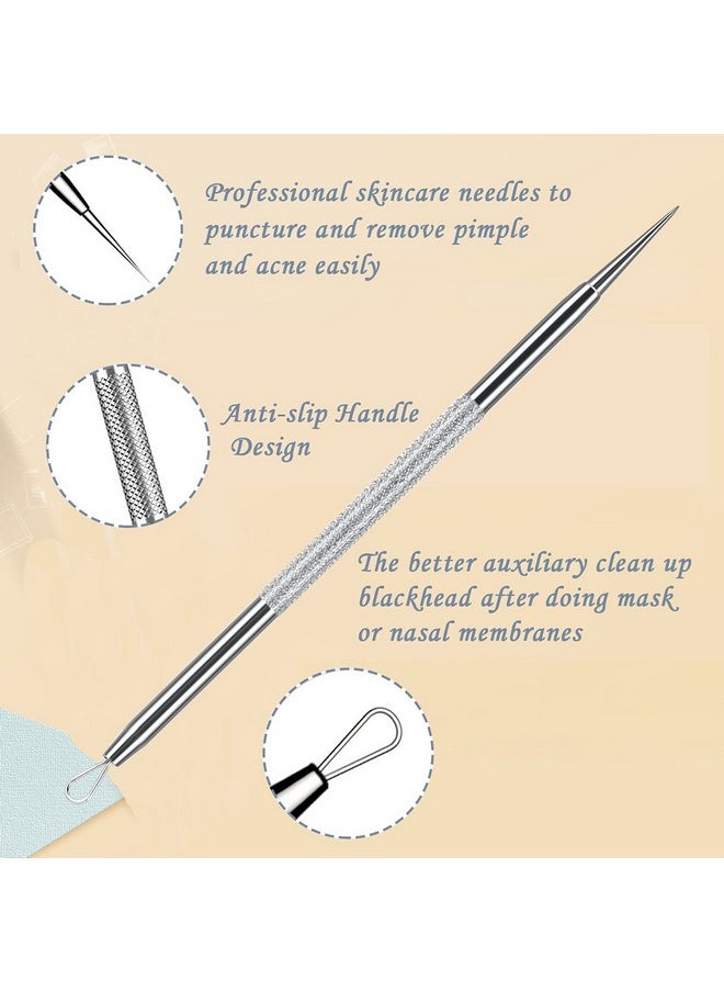Blackhead Remover Pimple Popper Tool Kit, 6-in-1 Blackhead Comedone Acne Blemish Pimple Extractor Tool Kit Tweezers Kit Skin Care Tools for Face