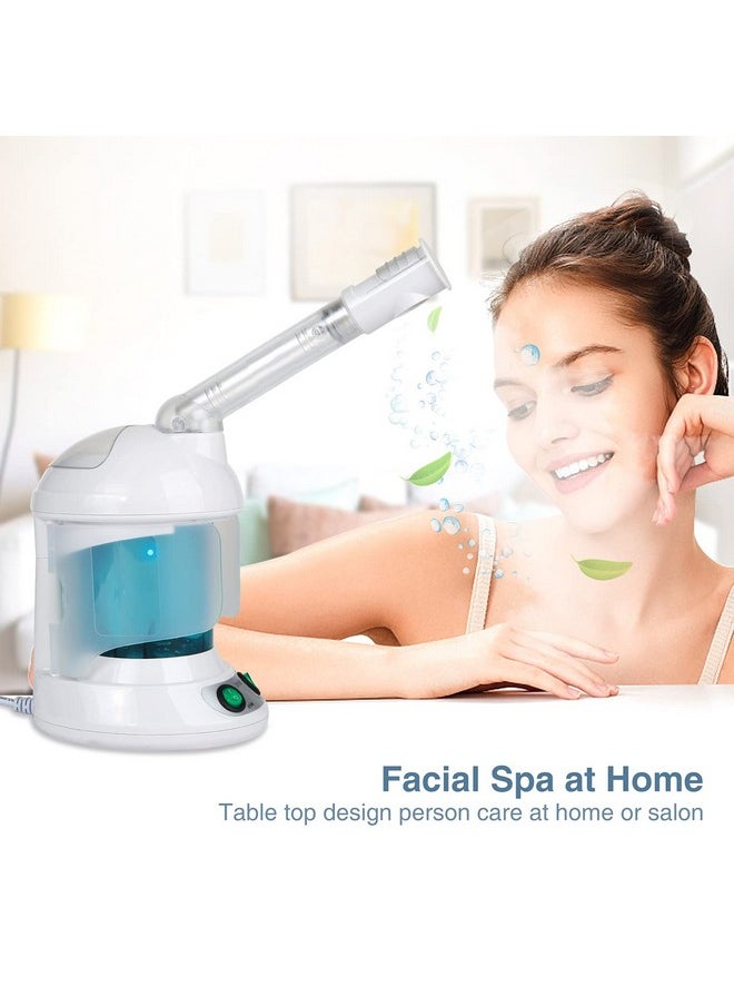 DYB Portable Facial Steamer, Nano Ionic Face Steamer with 360°Rotatable Sprayer,Mini Facial Steamer for Salon and Spa,1 Piece Headband and 4 Pieces Steel Skin Kits.