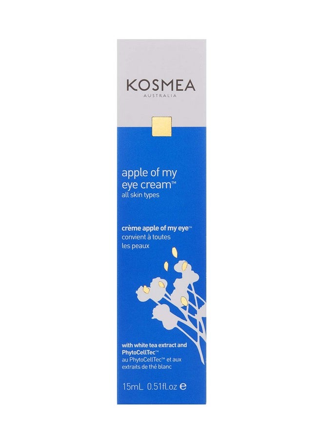 Kosmea Apple Of My Eye - Advanced Complex Eye Cream - Reduce Puffiness, Visably Brighten Dark Circles and Reduce Signs of Ageing - 0.5 fl oz
