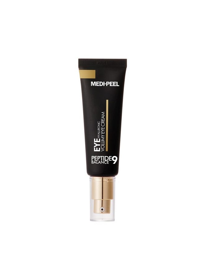 Medi-Peel Peptide9 Hyaluronic Volumy Eye Cream, Anti-Aging, Brightening, Reduces Wrinkles, Under Eye Bags, Dark Circles & Puffiness Care, Hyaluronic Acids, Enhance Elasticity, Korean Skin Care
