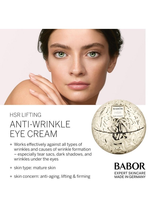 BABOR HSR Lifting Eye Cream, Anti Aging Eye Cream Instantly Minimizes Wrinkles Bags & Dark Circles, Eyelid Cream, Infused with Collagen to Smooth and Firm Under Eye, 1 oz