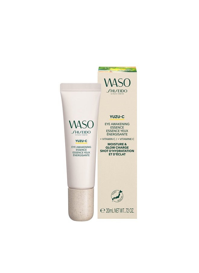 Shiseido Waso YUZU-C Eye Awakening Essence - 0.72 oz - Targets Dark Circles & Puffiness - With Vitamin C - 12-Hour Hydration - Vegan, Fragrance Free & Non-Comedogenic