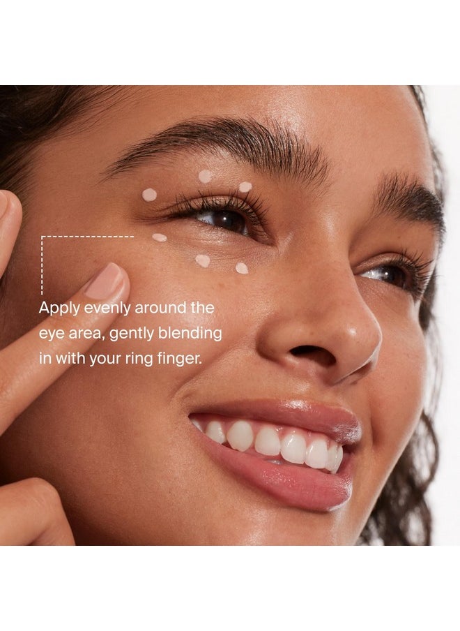 Supergoop! Bright-Eyed 100% Mineral Eye Cream, 0.5 fl oz - SPF 40 PA+++ Hydrating & Illuminating Mineral Sunscreen - Under Eye Cream for Dark Circles & Puffiness - Revives Tired Eyes