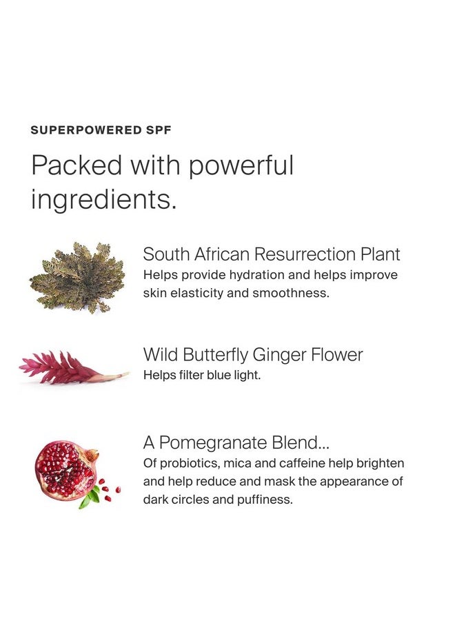Supergoop! Bright-Eyed 100% Mineral Eye Cream, 0.5 fl oz - SPF 40 PA+++ Hydrating & Illuminating Mineral Sunscreen - Under Eye Cream for Dark Circles & Puffiness - Revives Tired Eyes