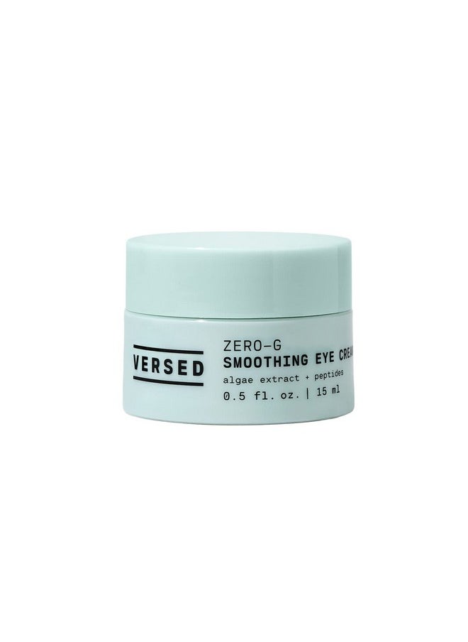 Versed Zero-G Smoothing Eye Cream - Smoothing Algae Extract, Firming Peptides and Deeply Moisturizing Olive Oil - Vegan Eye Cream For Wrinkles And Fine Lines (0.5 fl oz)