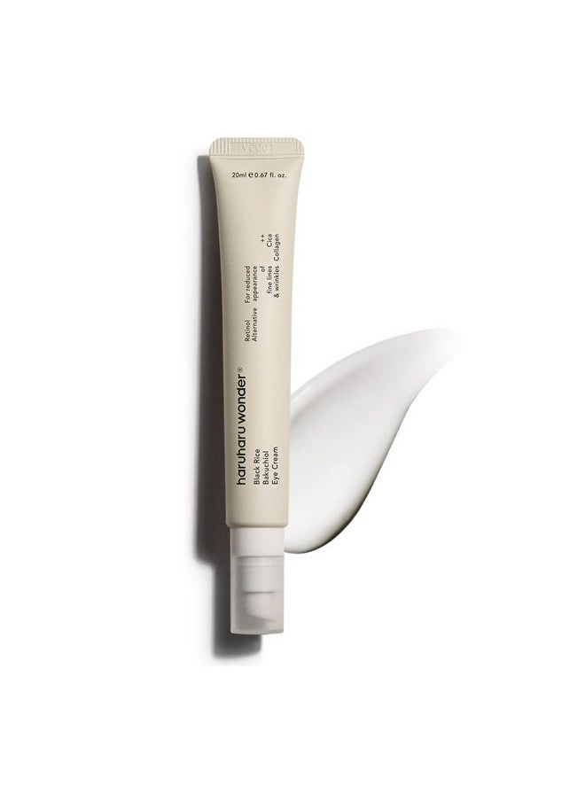 [Haruharu Wonder] Black Rice Bakuchiol Eye Cream 0.67 fl.oz / 20ml | Anti-Aging, Wrinkle Care, Natural Retinol Alternative | Cruelty Free, EWG-Green