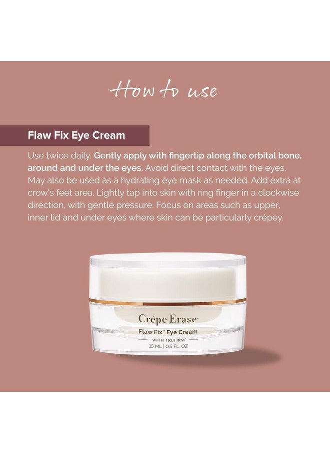 Crepe Erase Advanced Eye Cream: Citrus Scented with Trufirm Complex, 0.5 Fl Oz for Mature Skin