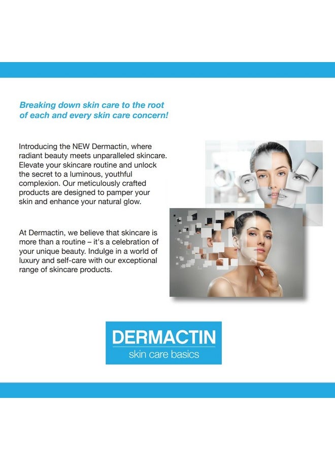 Dermactin Upper Eyelid Cream 1 oz. Firms & Tones Sagging & Drooping Skin On Upper Eye Lids, for Younger, More Vibrant & Alert Appearance, for Sensitive Skin In The Eyelids
