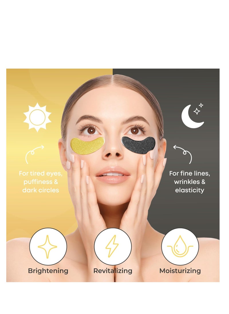 Under Eye Patches for Puffy Eyes and Dark Circles | Infused Gel Mask Patches for Dark Circle Undereye Support of Bags & Puffiness | Ideal for Bridesmaid Gifts & Bachelorette Party | Day and Night
