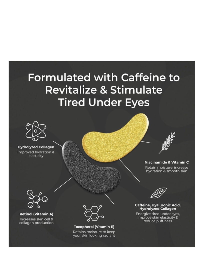 Under Eye Patches for Puffy Eyes and Dark Circles | Infused Gel Mask Patches for Dark Circle Undereye Support of Bags & Puffiness | Ideal for Bridesmaid Gifts & Bachelorette Party | Day and Night