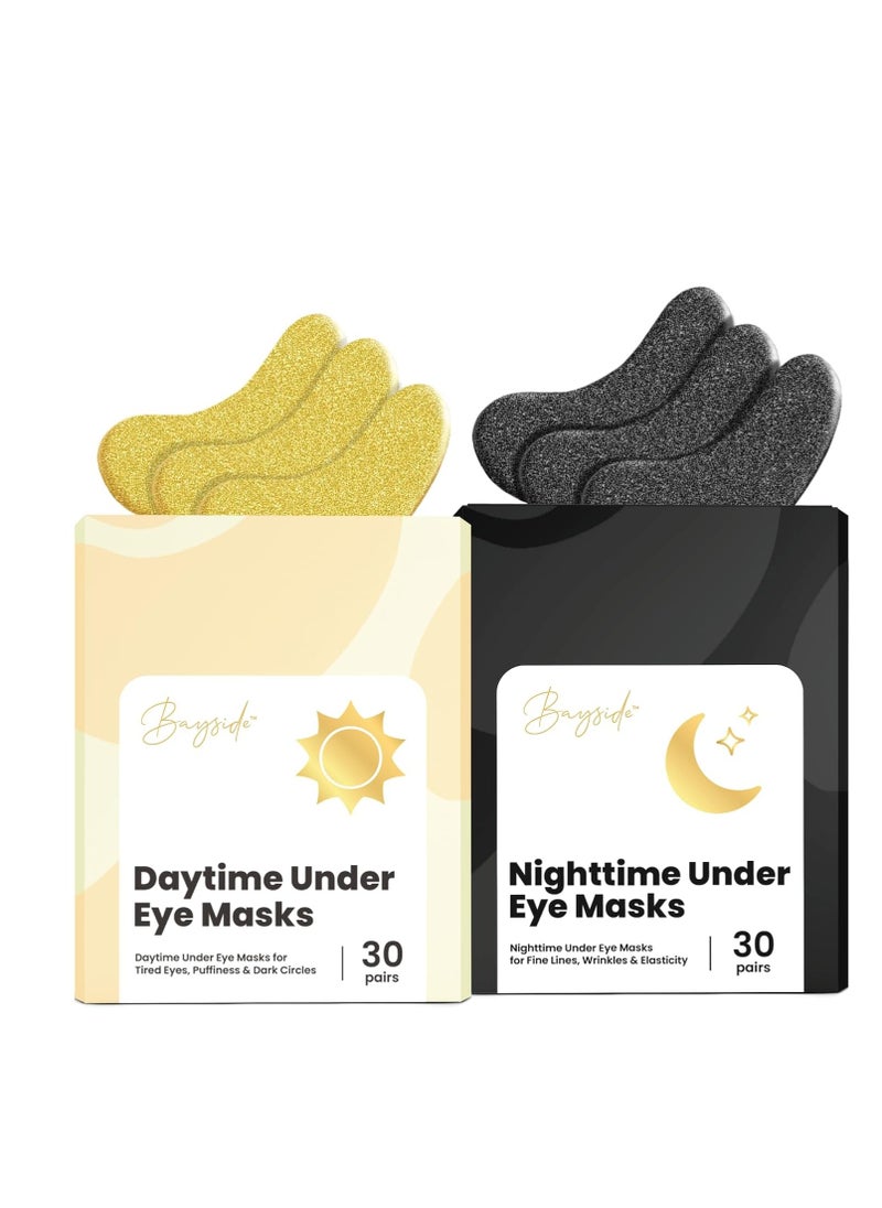 Under Eye Patches for Puffy Eyes and Dark Circles | Infused Gel Mask Patches for Dark Circle Undereye Support of Bags & Puffiness | Ideal for Bridesmaid Gifts & Bachelorette Party | Day and Night