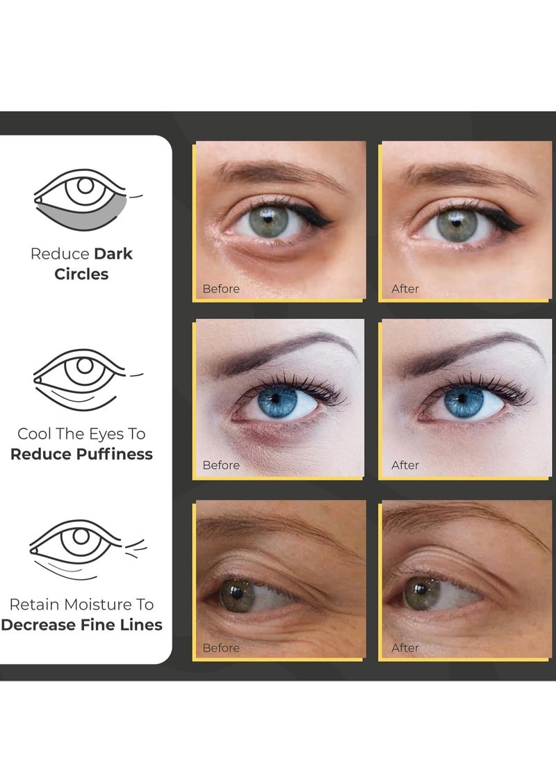 Under Eye Patches for Puffy Eyes and Dark Circles | Infused Gel Mask Patches for Dark Circle Undereye Support of Bags & Puffiness | Ideal for Bridesmaid Gifts & Bachelorette Party | Day and Night