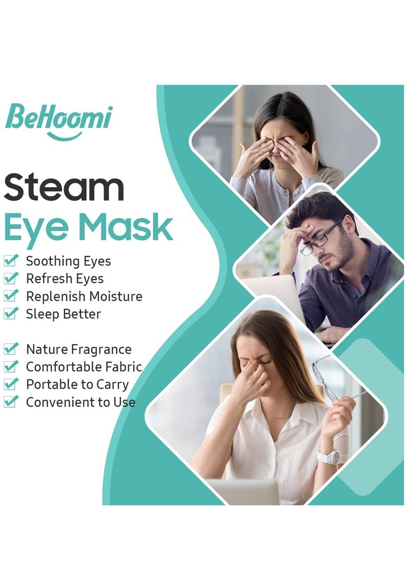 30Packs Steam Eye Mask, Heated Eye Mask Warm Compress for Eyes, Self Heating Disposable Eye Masks for Home Sleep, Spa, Travel Essentials & Relaxation Gifts, Stocking Stuffers (Unscented)